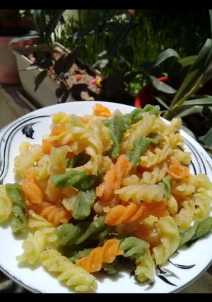 عکسی از دستور چیپس پاستا🍝🍤