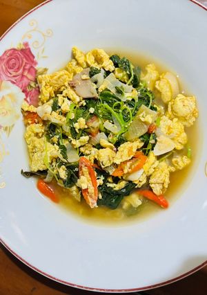 Foto resep Cah bayam telur tomat