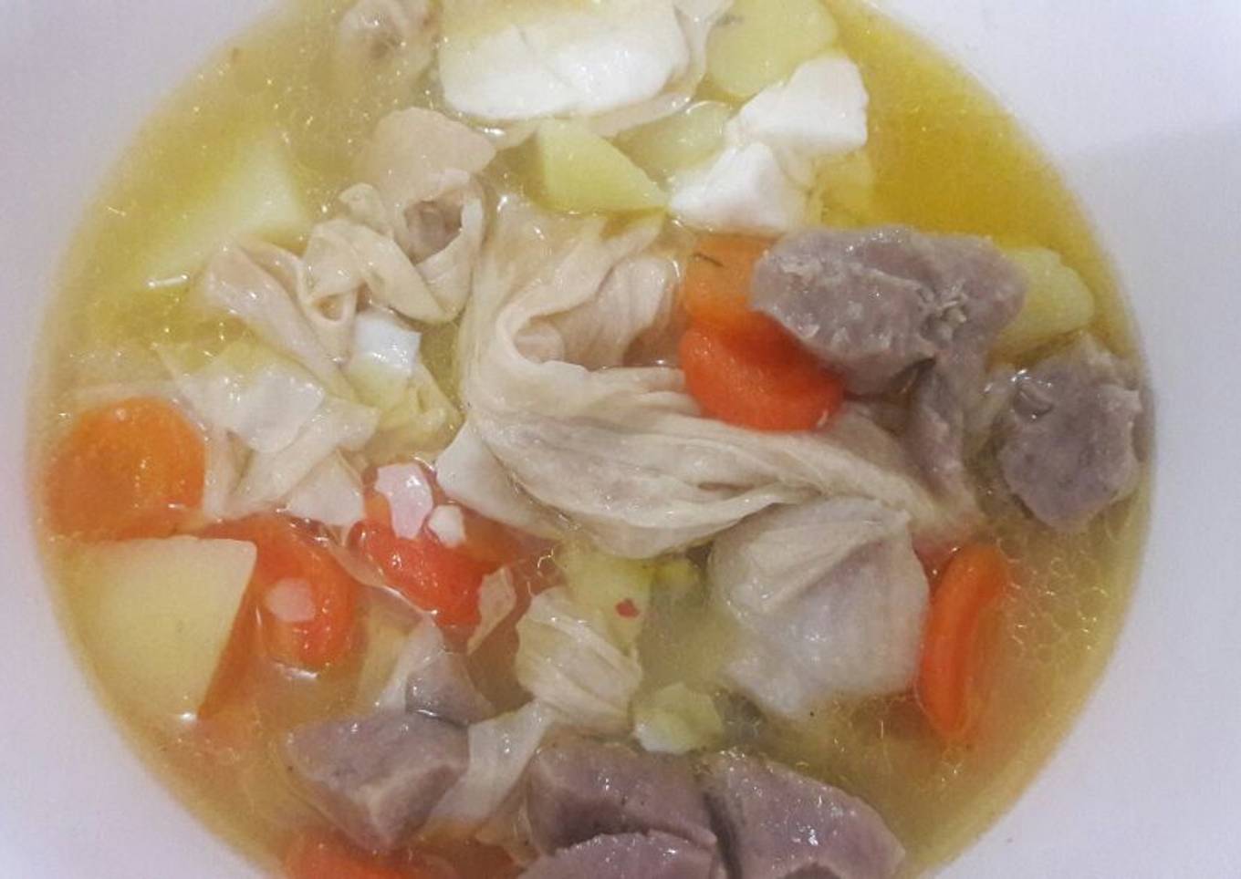 Sop Ayam Kembang Tahu