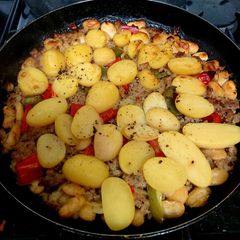 My Sausage Meat & Potato Bake 🤩 A picture of My Sausage Meat & Potato Bake 🤩.