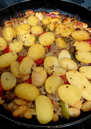 A picture of My Sausage Meat & Potato Bake 🤩.