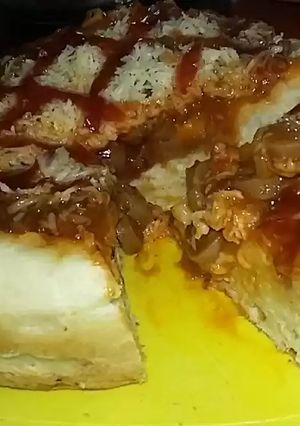 Foto resep Pizza Soft Bread eggless Magicom