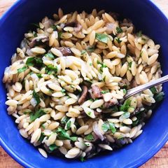 A picture of Mushroom Orzo.