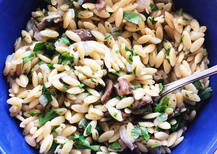 Steps to Prepare Any-night-of-the-week Mushroom Orzo