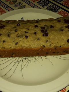 Una foto de Budín de banana y chips de chocolate