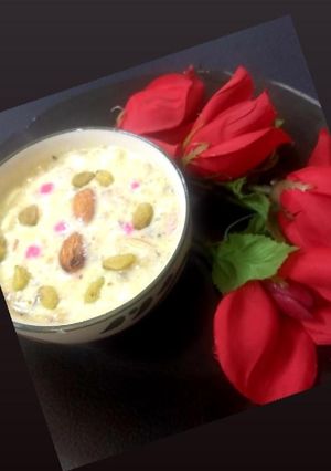 A picture of Banana&peanut Kheer.