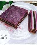 Thạch rau câu nhiều lớp: khoai môn - cà phê và sữa cốt dừa