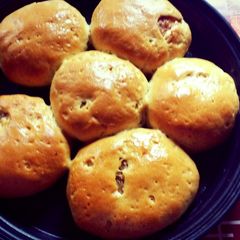A picture of Stuffed whole wheat buns.