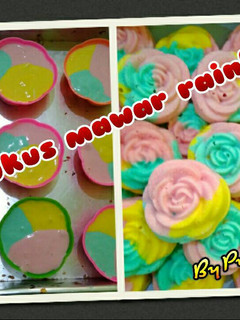 Foto resep Bolu Kukus Mawar Rainbow
