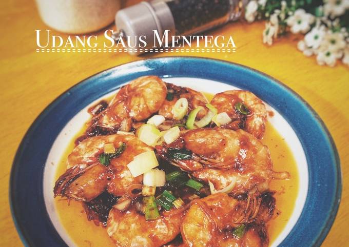 Langkah Mudah Masakan Resep Udang Saus Mentega