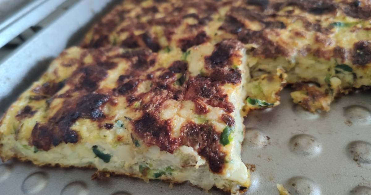 Tortilla rápida de papa y zapallito Receta de Vale G🍴 Cookpad