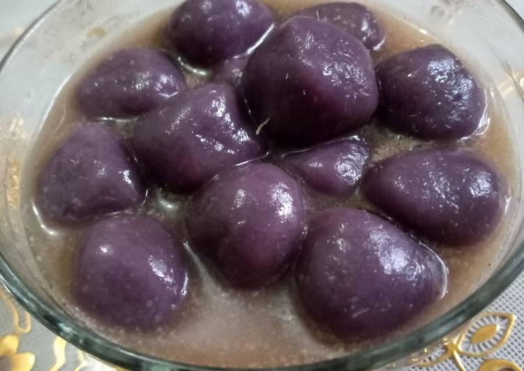 Proses meracik Biji salak ubi ungu yang Bikin Ngiler