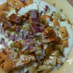 A picture of Homemade mathri chaat.