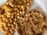 Garbanzos con hamburguesa