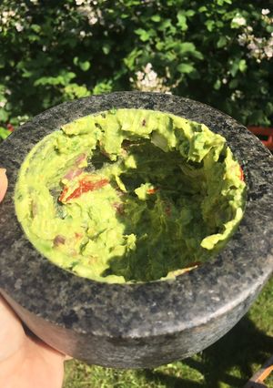 A picture of Guacamole #eattherainbow.