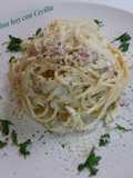 Spaghetti with Carbonara-Style Sauce