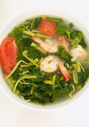 Hình của món Canh chua rau muống.