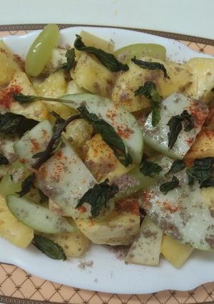 A picture of Mixed Fruit Mint Salad.