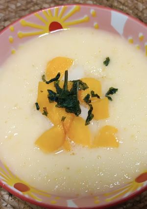 Foto principal de Crema de Melón y Melocotón 🍈 🍑