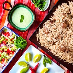 Beef pulao A picture of Beef pulao.