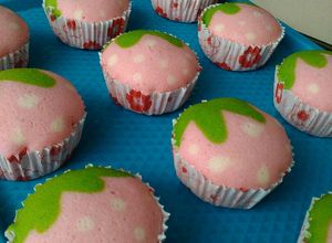 Foto resep Bolu kukus karakter strawberry