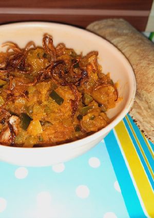 A picture of Pumpkin sabzi.
