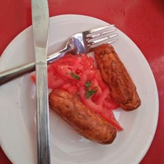 A picture of African pork sausage.
