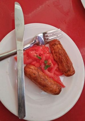 A picture of African pork sausage.