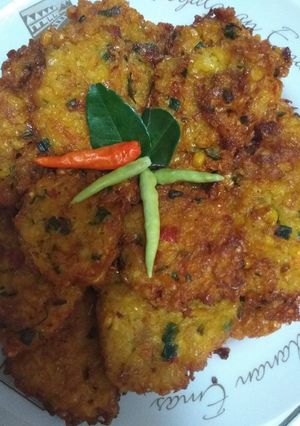 Foto resep Perkedel jagung palang hot🔥🔥🔥