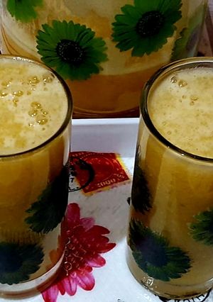 صورة لوصفة عصير البطيخ الاصفر