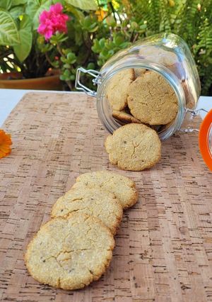 Una foto de Galletitas garbanzo, coco y avellanas