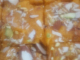 કેરી,ટોપરાનુખમણ ની બરફી(મેગોકોકોનટબરફી)