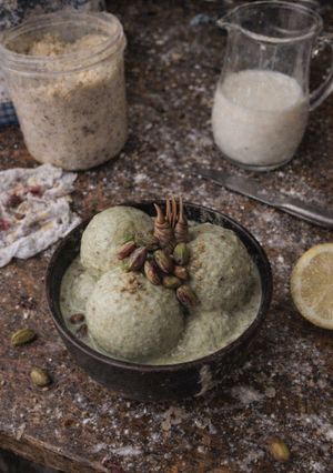 Foto principal de Helado de pistacho casero