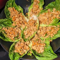 A picture of Little Gem Tofu Lettuce Wraps.