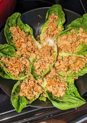 A picture of Little Gem Tofu Lettuce Wraps.