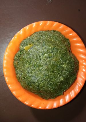 A picture of Bottle gourd leaf paste.