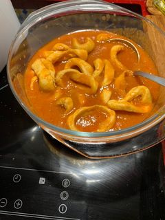 Una foto de Calamares en salsa americana en Thermomix tm5