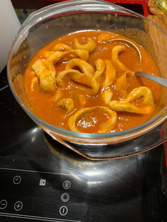 Una foto de Calamares en salsa americana en Thermomix tm5