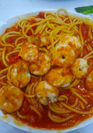 Hình của món Mì ý sốt cà chua.
