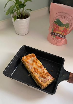 蛋餅食譜｜紅藜麥起士玉子燒，在家開日料店 #太陽蛋餅粉 的食譜成品照片