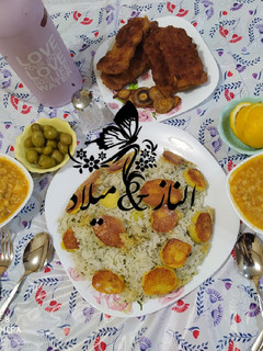 عکسی از دستور سبزی پلو با ماهی سوخاری ✨