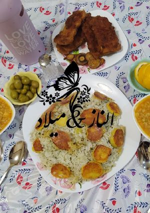عکسی از دستور سبزی پلو با ماهی سوخاری ✨