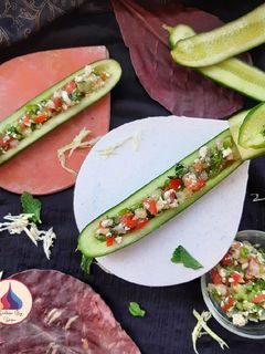 કુકુમ્બર બોટસ (Cucumber Boats recipe in Gujarati) રેસીપી મુખ્ય ફોટો