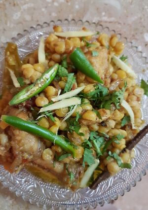 A picture of Dal chicken # Eid kay pkwan.