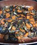 Hongos pequeños portobello