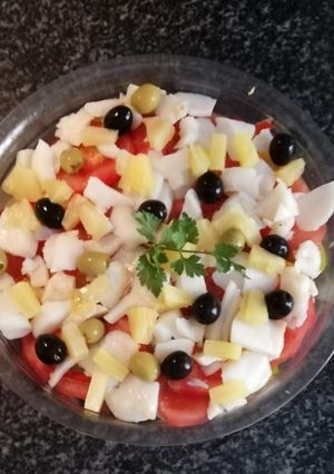 Una foto de Ensalada de bacalao