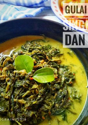 Foto resep Gulai Daun Singkong dan Teri (Daun Pucuk Ubi)