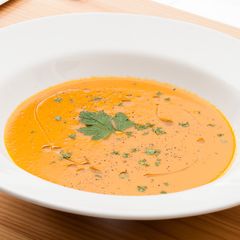 A picture of Spicy Carrot Vindaloo Soup.
