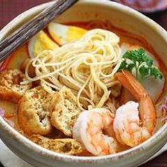 The Best Laksa Noodle Soup 😍🌶🍋🍝🍤🍜 A picture of The Best Laksa Noodle Soup 😍🌶🍋🍝🍤🍜.