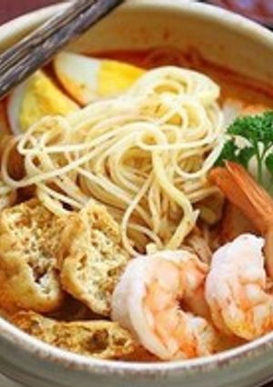 A picture of The Best Laksa Noodle Soup 😍🌶🍋🍝🍤🍜.